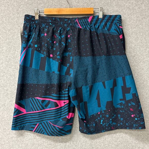 Nike Mash Up Breaker Lined Printed Swoosh Logo Swim Trunks Retro Size XXL NWT - Picture 2 of 11